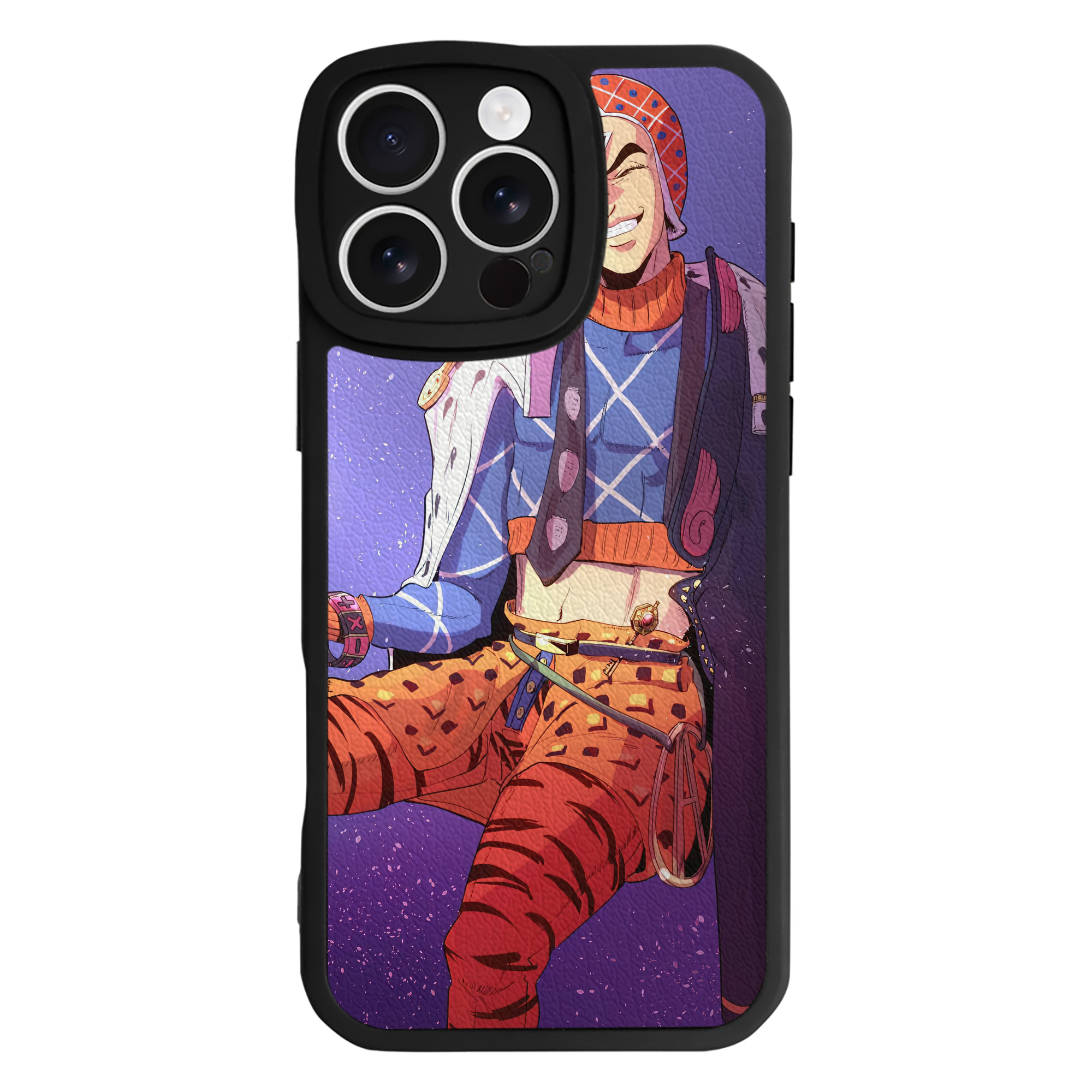 （画像用） ジョジョの奇妙な冒険 JoJo's Bizarre Adventure 【iPhone 16シリーズ対応】シリコンスマホケース（レザー調） 材質：シリコン